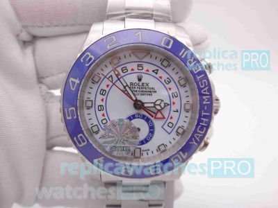 Newest Replica Rolex Yacht-Master II 116680 Stainless Steel New Dial Watch 44mm